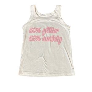 Y2K anxiety and glitter tank, small